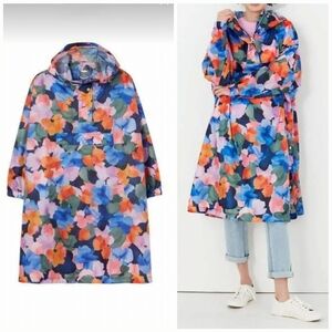 Joules  WATERCOLOR  Packable Waterproof Poncho